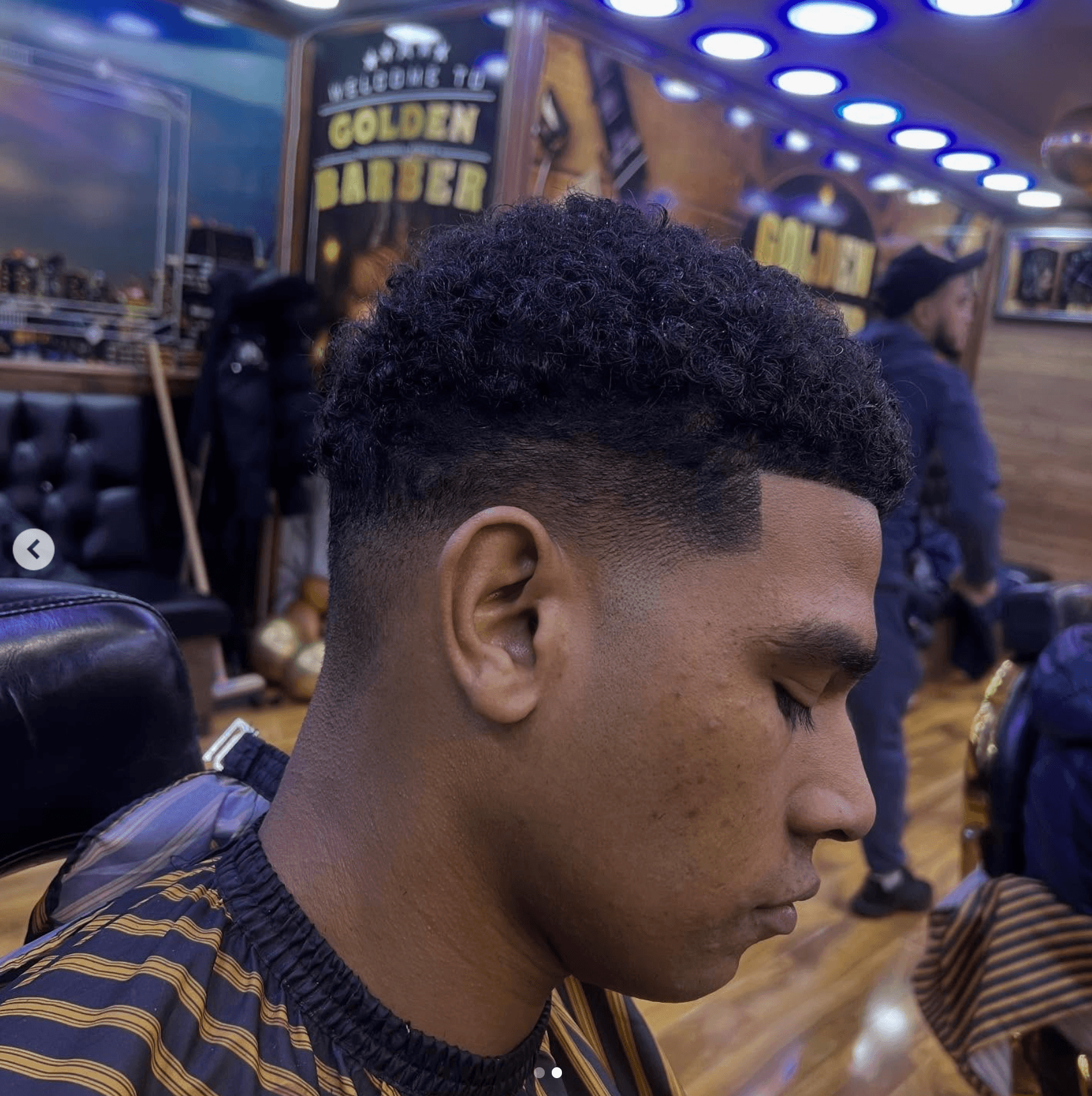 Low taper fade haircut